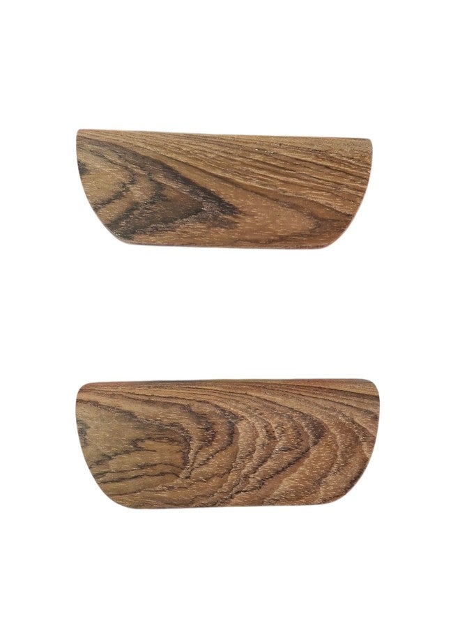 CURIOFACT Teakwood RAW Handles, Wardrobe Handle, Kitchen Cabinet Handle, Drawers Pully, C-Shape, Set of 2 (RAW Unfinished Ready to Polish, 8 INCH,) - Image 2